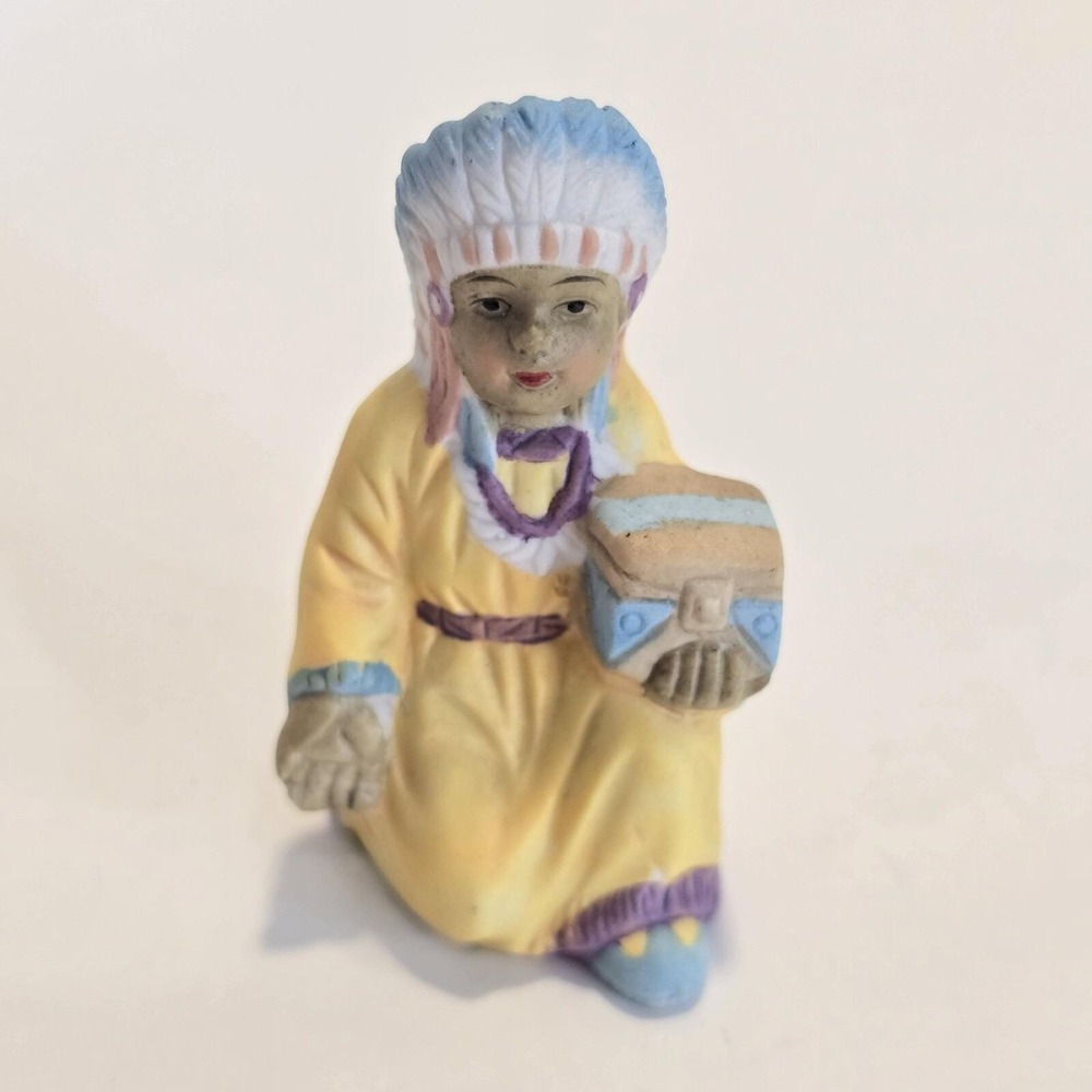 Native American Nativity Set Replacement Wiseman Figure Porcelain Christmas